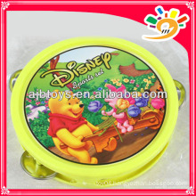 Lovely Cartoon Plastic Tambourine Hand Bell Toy For Kids